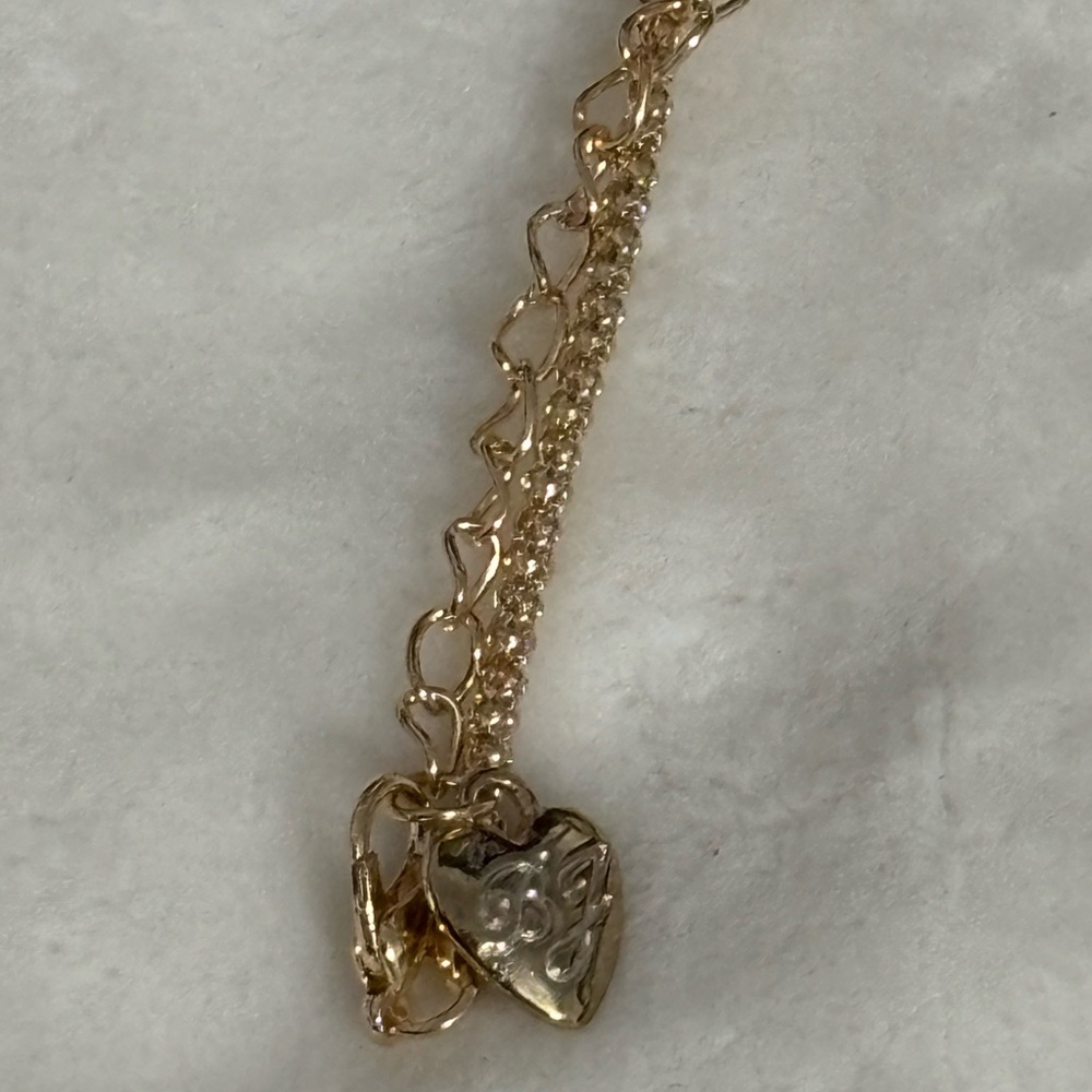 Betsey Johnson Charming Gold and Brown Hummingbird Necklace - Picture 3 of 4